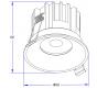 Точечный светильник Maytoni Technical Downlight 3000K Round DL058-12W3K-BS