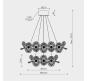Люстра Modelight MDL.89092  3000-6000K MDL.89092.1000.500HC GD