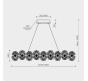 Люстра Modelight MDL.89092  3000-6000K MDL.89092.1200HC GD