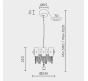 Подвесной светильник Modelux premium ML.6980  3000-6000K ML.6980.250P GD